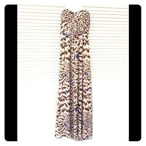 Erin Fetherston full length muted print gown!